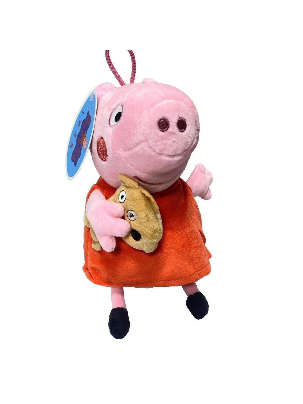 Peppa Pig Plush Holding Soft Teddy Bear Cute Pig Toy Brand New Kids Cartoon Gift